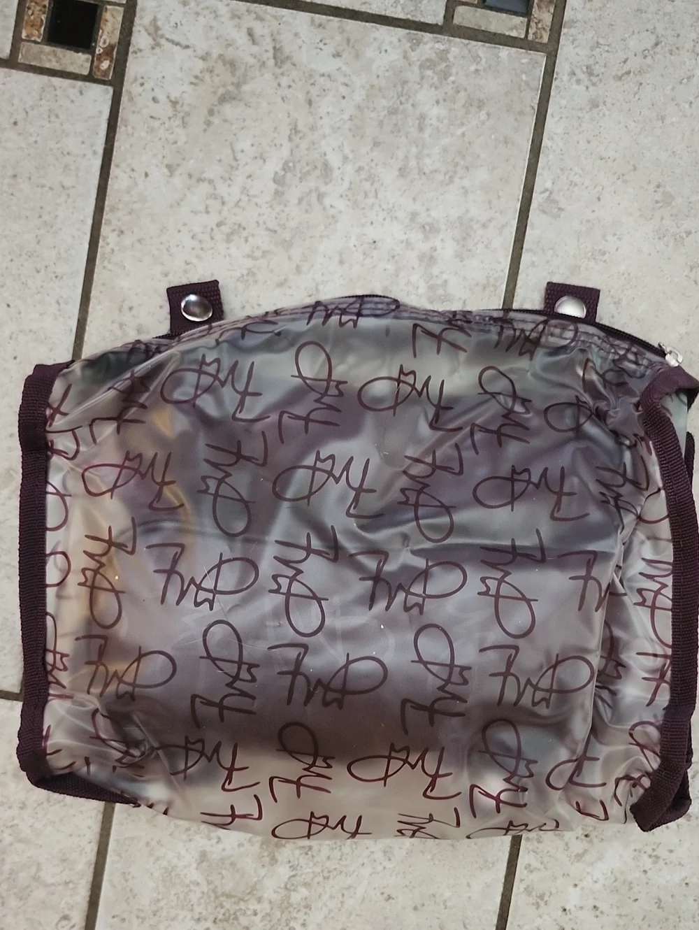 Vtg Diane Von Furstenberger Dark Brown Convertible Pouch Set